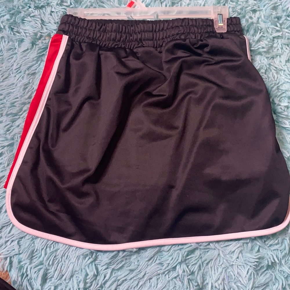 Black, red and white skirt